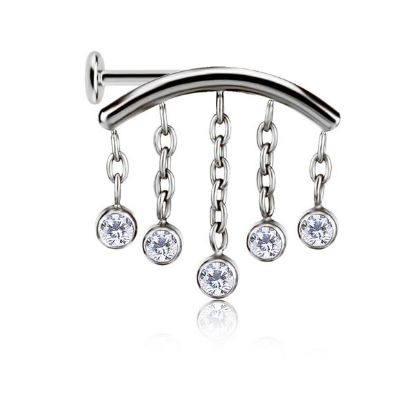 GIOIELLO CON LABRET PER FLAT-HELIX