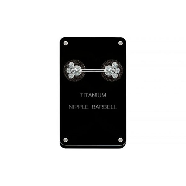 JOYAS CON CRISTALES PARA PIERCING EN EL PEZÓN