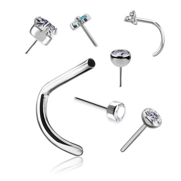 THREADLESS NOSE PIERCING