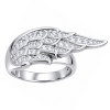 ANELLO AD ALA CON CRISTALLI