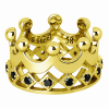 BAGUE COURONNE AVEC CRISTAUX