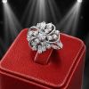 FLORAL-STYLE SILVER RING