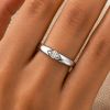 SILVER RING WITH MARQUISE-CUT CRYSTAL