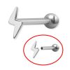 Thunderbolt with bar for Helix piercing