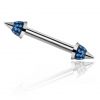 BARBELL WITH JEWELLED SPIKE