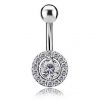 PIERCING PER OMBELICO CON SCUDO DI CRISTALLI