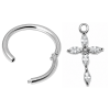 CLICKER-KREIS MIT KRISTALLKREUZ