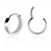 Mini smooth steel earring