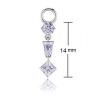 CHARM WITH DANGLING CRYSTALS