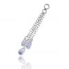 CHARM WITH CHAINS AND ZIRCONIA CRYSTALS