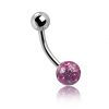 BELLY BUTTON PIERCING WITH PREMIUM CRYSTALS