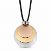 COLLIER AVEC DISQUES TRICOLORES