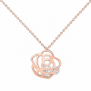 ROSE NECKLACE WITH CRYSTALS