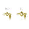 SOLID GOLD STAR-SHAPED TOP