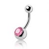 Piercing ombelico con un cristallo Premium