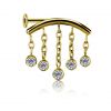 GIOIELLO PLACCATO ORO CON LABRET PER FLAT-HELIX