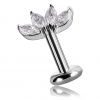 PIERCING CUATRO HOJAS DE CRISTAL TALLA MARQUESA