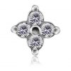 FLOWER-SHAPED ATTACHMENT WITH CUBIC ZIRCONIA