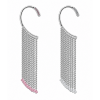 OHRSCHMUCK MIT KETTEN UND KRISTALLEN