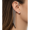 OHRSCHMUCK MIT KETTEN UND KRISTALLEN