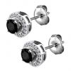 EARRINGS WITH REMOVABLE CRYSTALS FRAME