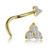 BIJOU DE NEZ TRINITY EN OR MASSIF
