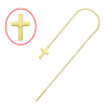 CADENA CON CRUZ DE ORO MACIZO