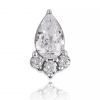 Drop-shaped replacement with three crystals