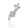 Replacement with crystal and opal flower