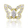 Accessory with golden butterfly and crystals