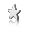 Ricambio piercing a forma di stella con filetto esterno