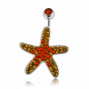 BAUCHNABELPIERCING MIT SEESTERN