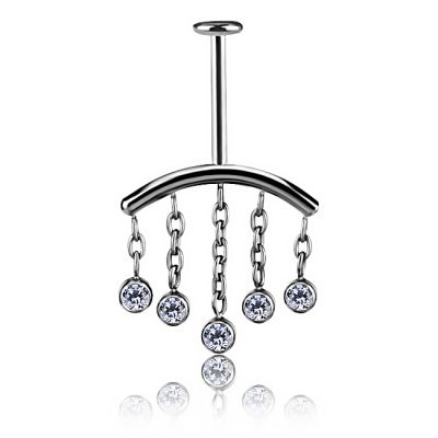 VERTIKALES HELIX-LABRET-PIERCING