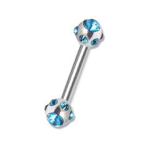 BARBELL MIT KRISTALLE
