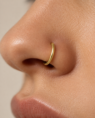 SOLID GOLD OVAL CLICKER JEWELRY