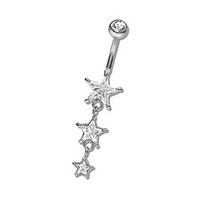 BAUCHNABELPIERCING MIT STERNE