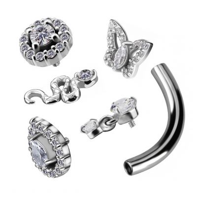 CURVED BAR REPLACEMENT FOR NAVEL PIERCING