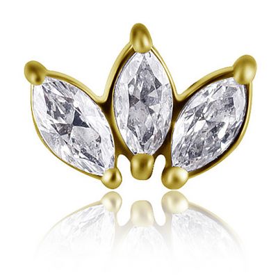 LOTUS FLOWER THREADLESS PIERCING REPLACEMENT