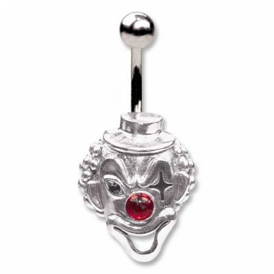 BAUCHNABELPIERCING MIT CLOWN
