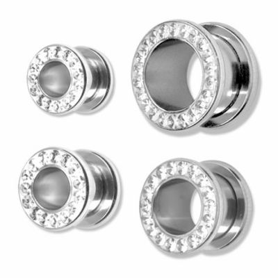 DILATOR TUNNEL WITH WHITE CRYSTALS