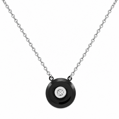 COLLAR CON DISCO NEGRO