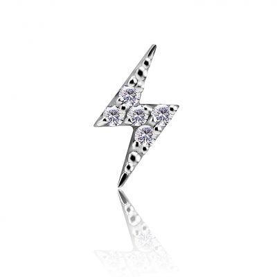 REPLACEMENT JEWEL PIERCING WITH LIGHTNING OF CRYSTALS