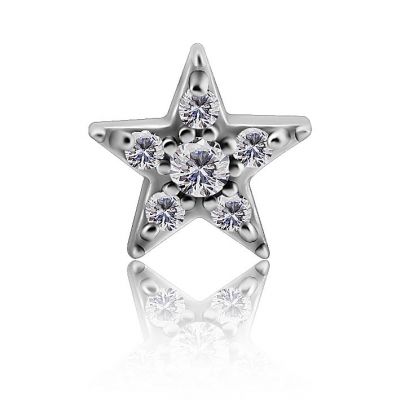 RICAMBIO GIOIELLO PIERCING CON STELLA DI CRISTALLI