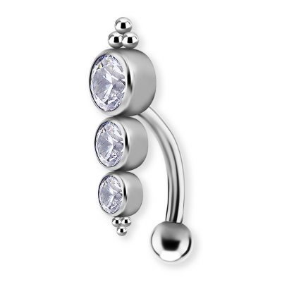 JOYA PARA OMBLIGO CON ZIRCONIA PREMIUM