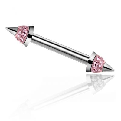 BARRA PIERCING E PUNTE CON CRISTALLI