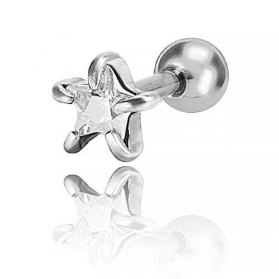 HELIX PIERCING CON STELLA DI CRISTALLO