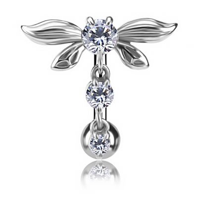 BIJOU DE NOMBRIL LIBELLULE