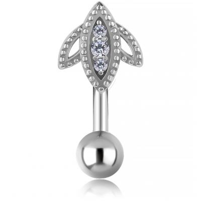 PIERCING DE NOMBRIL AVEC ZIRCONE PREMIUM