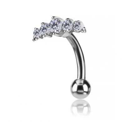 BIJOUX DE NOMBRIL INVERSÉ AVEC CRISTAUX