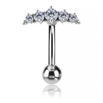 BIJOUX DE NOMBRIL INVERSÉ AVEC CRISTAUX